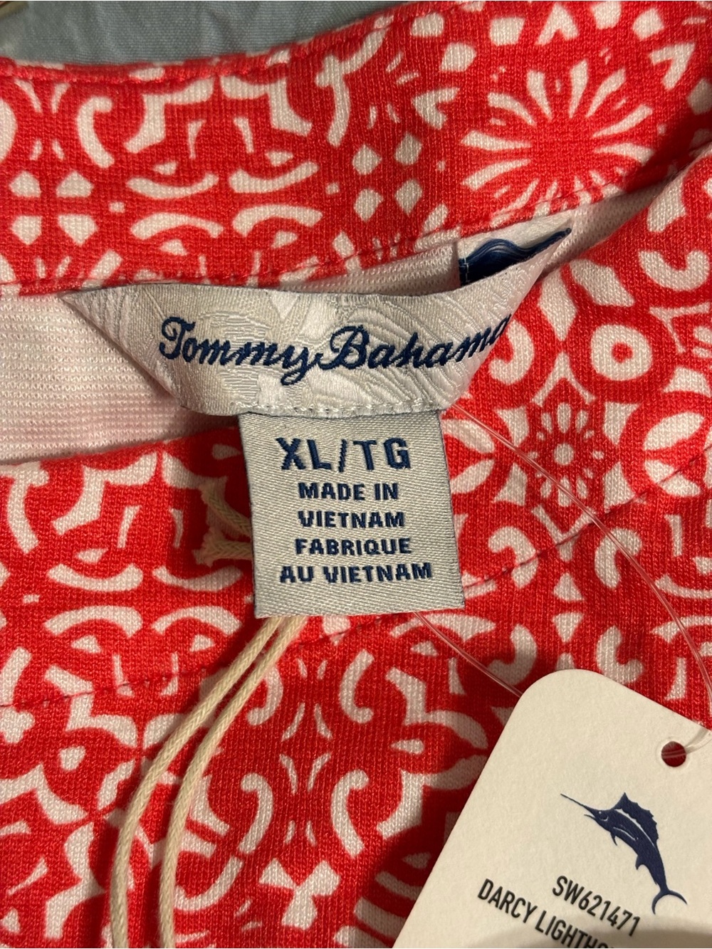 NWT Tommy Bahama Darcy Sleeveless Coral Print Dress XL - Picture 3 of 8